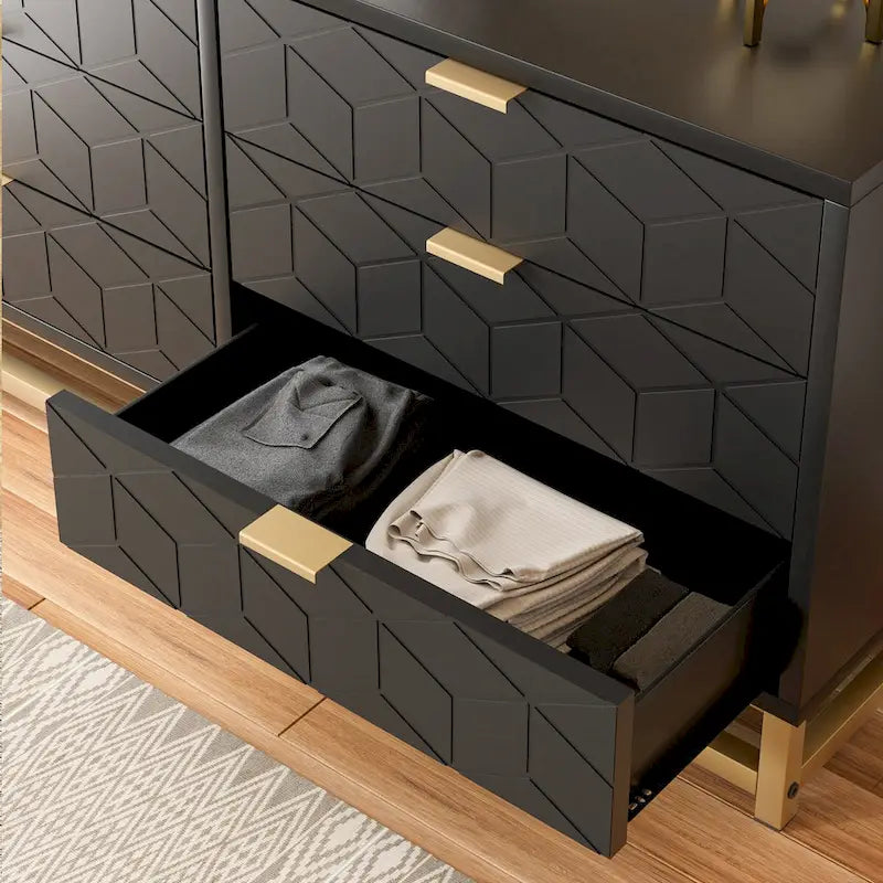 Kommode mit 6 Schubladen fürs Schlafzimmer, Schubladenkommode aus Holz